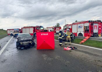 Tragedia na S7. W karambolu śmierć poniosła kierująca jednego z aut