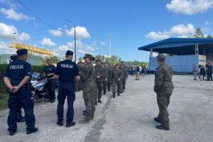 14.06.2025. Sandomierz. Ćwiczenia przeciwpowodziowe / Fot. Grażyna Szlęzak - Radio Kielce