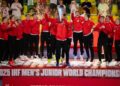 29.06.2025. Mistrzostw Świata U21. Mecz Portugalia - Dania / Fot. Paweł Bejnarowicz / Związek Piłki Ręcznej w Polsce