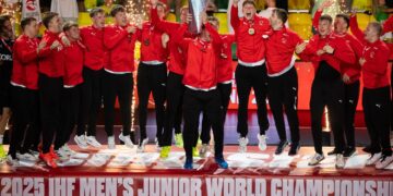 29.06.2025. Mistrzostw Świata U21. Mecz Portugalia - Dania / Fot. Paweł Bejnarowicz / Związek Piłki Ręcznej w Polsce