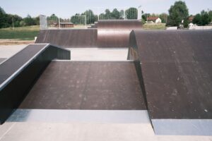 Skatepark przy zalewie Antoniów w gminie Radoszyce / Fot. Magdalena Galas-Klusek - Radio Kielce