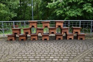12.06.2025. Sandomierz. Domki dla jeży / Fot. Miejski Ośrodek Sportu i Rekreacji w Sandomierzu