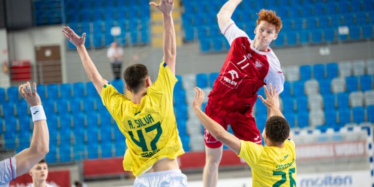 23.06.2025. Mistrzostwa Świata U-21 w Piłce Ręcznej Mężczyzn 2025. Mecz Polska - Brazylia / Fot. Paweł Bejnarowicz / Związek Piłki Ręcznej w Polsce