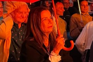 Sandomierz. 22. Festiwal Filmów-Spotkań Niezwykłych. Na zdjęciu: Agata Kulesza / Fot. Grażyna Szlęzak - Radio Kielce