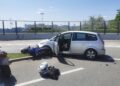 Wypadek w rejonie galerii handlowej. Jedna osoba w szpitalu