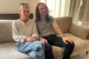 Na zdjęciu: Lena Jaworska i Mateusz Czwartosz / Fot. Grażyna Szlęzak - Radio Kielce