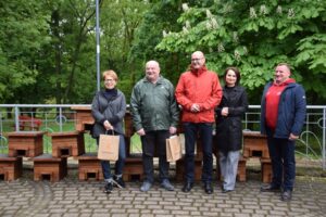 12.06.2025. Sandomierz. Domki dla jeży / Fot. Miejski Ośrodek Sportu i Rekreacji w Sandomierzu