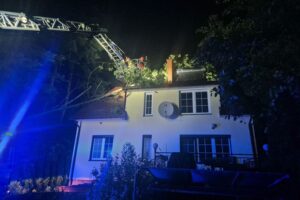 23.06.2025. Nocna nawałnica / Fot. Asp. Piotr Błaszczyk PSP Skarżysko-Kamienna