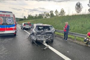 07.06.2025. Łączna. Wypadek / źródło: straż pożarna