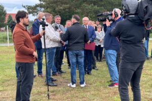 11.06.2025. Trzemoszna w gminie Końskie. Program "Interwencja" Radia Kielce i TVP3 Kielce / Fot. Wojciech Połeć - Radio Kielce