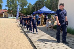 16.06.2025. Policja nad zalewem w Sielpi / Fot. Magdalena Galas-Klusek - Radio Kielce