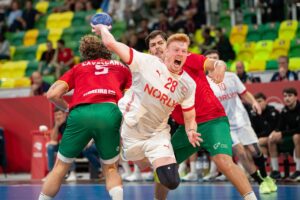 29.06.2025. Mistrzostw Świata U21. Mecz Portugalia - Dania / Fot. Paweł Bejnarowicz / Związek Piłki Ręcznej w Polsce