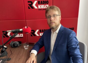 06.05.2025. Sandomierz. Rozmowa Dnia. Dr hab Mikołaj Getka-Kenig - dyrektor Muzeum Zamkowego w Sandomierzu / Fot. Grażyna Szlęzak - Radio Kielce