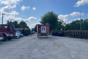 14.06.2025. Sandomierz. Ćwiczenia przeciwpowodziowe / Fot. Grażyna Szlęzak - Radio Kielce