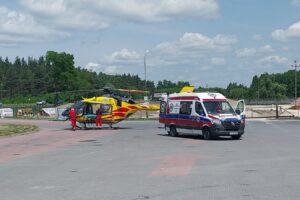 17.06.2025. Skorzów. Wypadek / źródło: straż pożarna