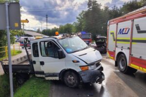 09.06.2025. Zagnańsk. Wypadek / Fot. Straż Pożarna
