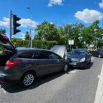 21.06.2025. Kielce. Wypadek na skrzyżowaniu ulic Krakowskiej i Górników Staszicowskich / Fot. Policja