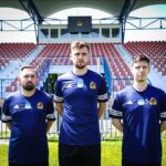 30.06.2025. Ostrowiec Św. Na zdjęciu (od lewej): Patryk Mrugacz, Piotr Sojda i Bartłomiej Pucuła / Fot. KSZO 1929 Ostrowiec Świętokrzyski - Facebook