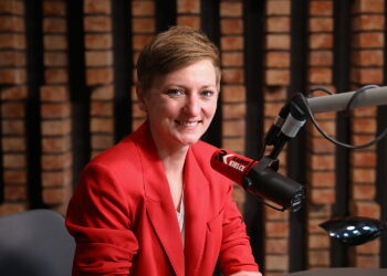 27.06.2025. Radio Kielce. Rozmowa Dnia. Na zdjęciu: Agata Wojda - prezydentka Kielc / Fot. Wiktor Taszłow - Radio Kielce