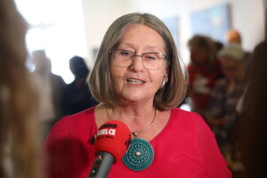 27.06.2025. Kielce. BWA. Wystawa Stanisławy Zacharko-Łagowskiej, wieloletniej dyrektor Biura Wystaw Artystycznych w Kiecach / Fot. Wiktor Taszłow - Radio Kielce