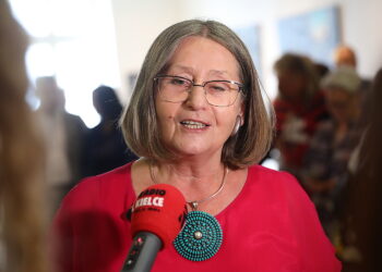 27.06.2025. Kielce. BWA. Wystawa Stanisławy Zacharko-Łagowskiej, wieloletniej dyrektor Biura Wystaw Artystycznych w Kiecach / Fot. Wiktor Taszłow - Radio Kielce