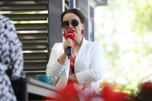 30.06.2025. Radio Kielce. Stacja Wakacje. Na zdjęciu: Magdalena Sitek, dziennikarka Radia Kielce / Fot. Wiktor Taszłow - Radio Kielce