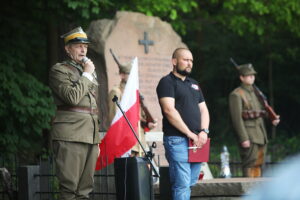 01.06.2025. Miedziana Góra. Uroczystości upamiętniające 81 rocznicę śmierci Zbigniewa Kruszelnickiego – „Wilka” / Fot. Wiktor Taszłow - Radio Kielce