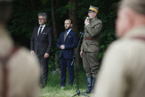 01.06.2025. Miedziana Góra. Uroczystości upamiętniające 81 rocznicę śmierci Zbigniewa Kruszelnickiego – „Wilka” / Fot. Wiktor Taszłow - Radio Kielce