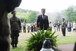 01.06.2025. Miedziana Góra. Uroczystości upamiętniające 81 rocznicę śmierci Zbigniewa Kruszelnickiego – „Wilka” / Fot. Wiktor Taszłow - Radio Kielce