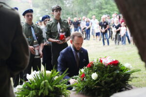01.06.2025. Miedziana Góra. Uroczystości upamiętniające 81 rocznicę śmierci Zbigniewa Kruszelnickiego – „Wilka” / Fot. Wiktor Taszłow - Radio Kielce