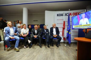 01.06.2025. Kielce. Komitet wyborczy Rafała Trzaskowskiego / Fot. Wiktor Taszłow - Radio Kielce