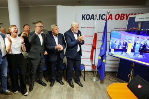 01.06.2025. Kielce. Komitet wyborczy Rafała Trzaskowskiego / Fot. Wiktor Taszłow - Radio Kielce
