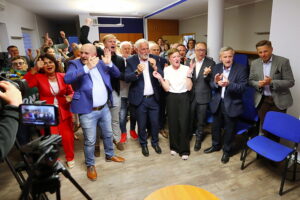 01.06.2025. Kielce. Komitet wyborczy Rafała Trzaskowskiego / Fot. Wiktor Taszłow - Radio Kielce