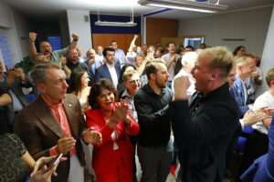 01.06.2025. Kielce. Komitet wyborczy Rafała Trzaskowskiego / Fot. Wiktor Taszłow - Radio Kielce