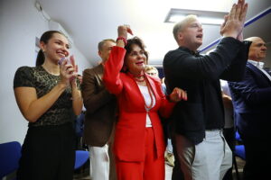 01.06.2025. Kielce. Komitet wyborczy Rafała Trzaskowskiego / Fot. Wiktor Taszłow - Radio Kielce
