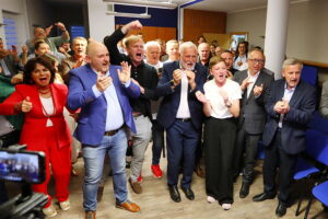 01.06.2025. Kielce. Komitet wyborczy Rafała Trzaskowskiego / Fot. Wiktor Taszłow - Radio Kielce