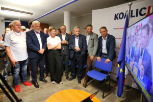 01.06.2025. Kielce. Komitet wyborczy Rafała Trzaskowskiego / Fot. Wiktor Taszłow - Radio Kielce