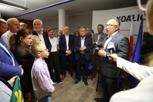 01.06.2025. Kielce. Komitet wyborczy Rafała Trzaskowskiego / Fot. Wiktor Taszłow - Radio Kielce