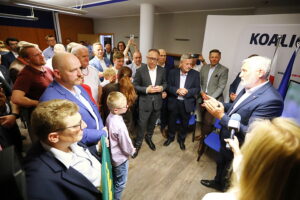 01.06.2025. Kielce. Komitet wyborczy Rafała Trzaskowskiego / Fot. Wiktor Taszłow - Radio Kielce