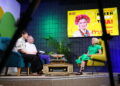 Audycja „Dzień Dobry, to Ja! Rozmowy inne niż wszystkie w Radiu Kielce”. Na zdjęciu: Tomek Dudek i Magda Galas-Klusek oraz Anna Przybysz / Fot. Wiktor Taszłow - Radio Kielce