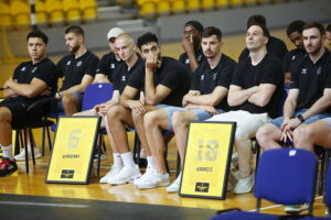 06.06.2025. Kielce. Hala Legionów. Spotkanie z zespołem Industria Kielce / Fot. Wiktor Taszłow - Radio Kielce