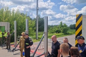 14.06.2025. Sandomierz. Ćwiczenia przeciwpowodziowe / Fot. Marcin Piwnik