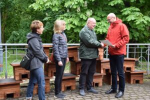 12.06.2025. Sandomierz. Domki dla jeży / Fot. Miejski Ośrodek Sportu i Rekreacji w Sandomierzu