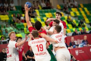 29.06.2025. Mistrzostw Świata U21. Mecz Portugalia - Dania / Fot. Paweł Bejnarowicz / Związek Piłki Ręcznej w Polsce