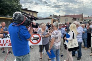 25.06.2025. Klimontów. Interwencja / Fot. Arkadiusz Miller - Radio Kielce