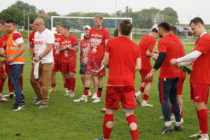 08.06.2025. Kazimierza Wielka. 34. kolejka RS Active IV ligi: Sparta - GKS Nowiny. Awans Sparty do Betclic III ligi / Fot. Kamil Król - Radio Kielce