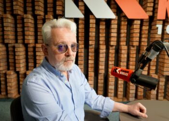 25.06.2025. Radio Kielce. Rozmowa Dnia. Na zdjęciu: dr Witold Sokała - publicysta Dziennika Gazety Prawnej / Fot. Piotr Kwaśniewski - Radio Kielce