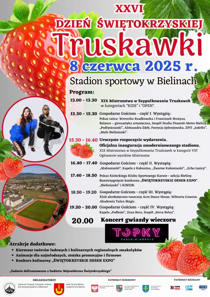 Moc atrakcji w Bielinach - wraca Dzień Świętokrzyskiej Truskawki - Radio Kielce