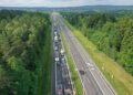 11.06.2025. Barcza. Trasa S7. Utrudnienia w związku z wypadkiem / Fot. Jarosław Kubalski - Radio Kielce