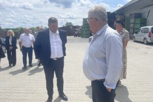 08.06.2025. Sandomierz. Wizyta ministra rolnictwa i rozwoju wsi / Fot. Grażyna Szlęzak - Radio Kielce